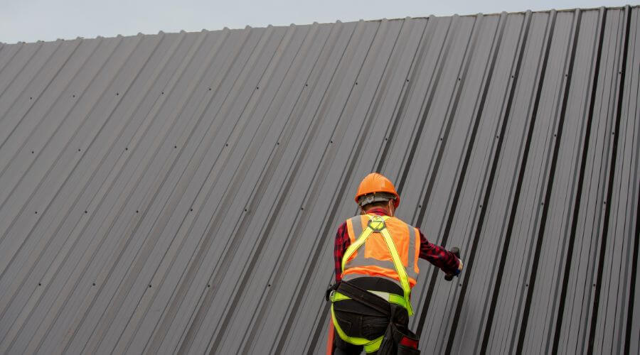 Professional metal roof installation services in Yoder, IN
